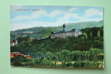 Postcard PC Neustadt Haardt Weinstrasse1919-1930 School Town architecture Rheinland Pfalz